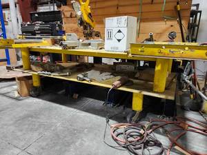 lot 10544 image: Industrial Roller Conveyor System with DeWalt Mount&nbsp