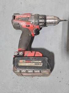 lot 50230 image: Milwaukee M18 Cordless Drill with High Output XC6.0 Battery&nbsp
