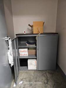 lot 50247 image: Global Storage Cabinet with Office Supplies&nbsp