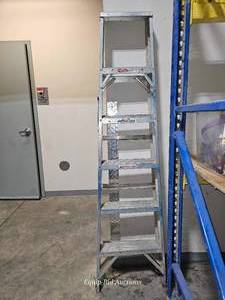 lot 50249 image: 8ft Aluminum Step Ladder - Commercial Grade&nbsp
