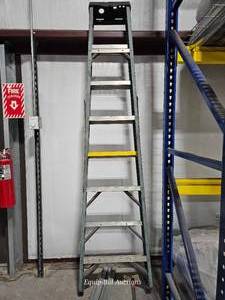 lot 50265 image: 8-Foot Industrial Grade Step Ladder&nbsp