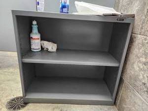 lot 50297 image: Office Supplies Bundle - Bookshelf and Bathroom Essentials