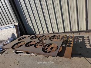 lot 50186 image: &nbspIndustrial Metal Template  Pattern Plate&nbsp