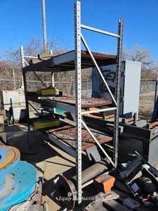 lot 50210 image: Industrial Heavy-Duty Pallet Rack Section