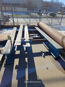 lot 50220 image: Industrial Steel I-Beam Support System