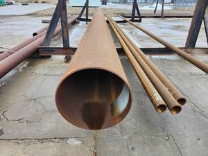 lot 50322 image: (1) 42ft Industrial Steel Pipe - 32-inch Diameter&nbsp