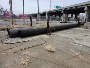 lot 50346 image: (1) 40ft Industrial Steel Pipe- 20in Diameter