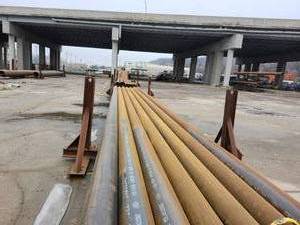 lot 50358 image: (2) A Frames to Make Industrial Steel Pipe Storage Rack System