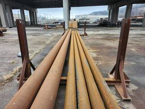 lot 50368 image: (2) A Frames for Industrial Steel Support Stands&nbsp