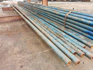 lot 50378 image: (8) 21ft Industrial Steel Pipes - 2 Inch Diameter&nbsp