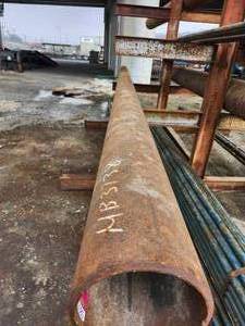 lot 50380 image: (1) 20ft Large Industrial Steel Pipe - 8-inch Diameter&nbsp