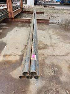 lot 50382 image: (5) 22ft Industrial Steel Pipes - 2 Inch Diameter&nbsp