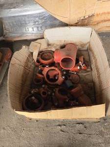 lot 50401 image: Victaulic Pipe Fittings Lot - Mixed Size Industrial Couplings&nbsp