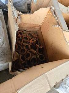 lot 50404 image: Vintage Industrial Pipe Clamps Lot&nbsp