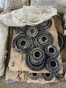 lot 50424 image: Industrial Steel Pipe Flanges - Lot of Used Flanges
