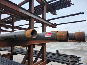 lot 43946 image: (7) 20ft Industrial MIC Shield HT-USL Steel Pipes, 4in Diameter