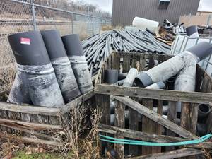 lot 43953 image: Large Industrial Rubber Pipe Lot - 12-inch Diameter