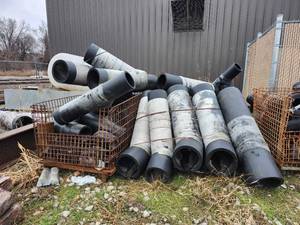 lot 43964 image: Large Lot of Industrial HDPE Pipe Fittings and Sections