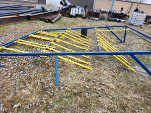 lot 43971 image: Industrial Steel Frame Storage Rack System