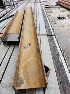 lot 43975 image: (1)Steel I-Beams - 19ft Length