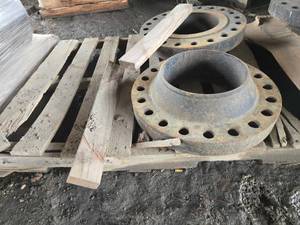 lot 45262 image: Large Industrial Steel Pipe Flanges - 24 inch