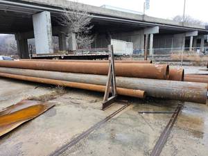lot 50165 image: 20 x 500 Heavy-Duty Industrial Steel Pipe