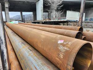 lot 50166 image: 40-Foot, 20in Diameter Steel Pipes