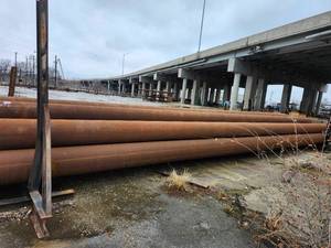 lot 50171 image: (1)40ft  Industrial Steel Pipes, 12in Diameter