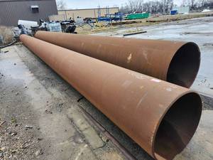 lot 50177 image: (1) 40ft Industrial Steel Pipe - 23in Diameter