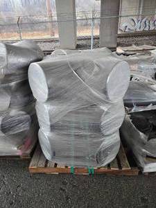 lot 50439 image: Large Industrial Steel Pipe Flanges - 12 inch Diameter