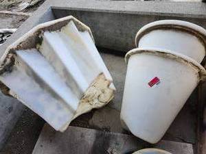lot 48095 image: White Porcelain Industrial Tank Sections