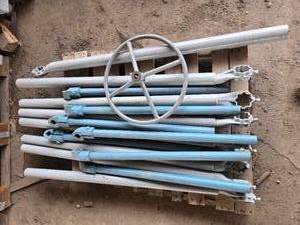 lot 45307 image: Industrial Support Posts with Steering Wheel