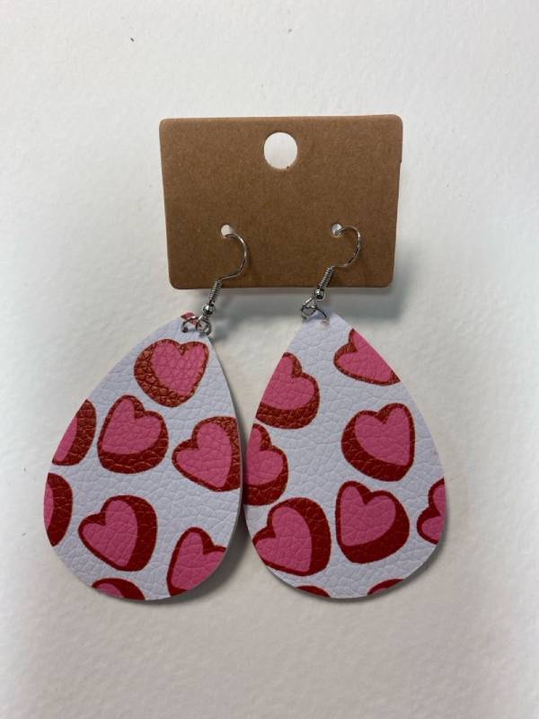 lot 2517 image: Romance is in the air...Heart earrings