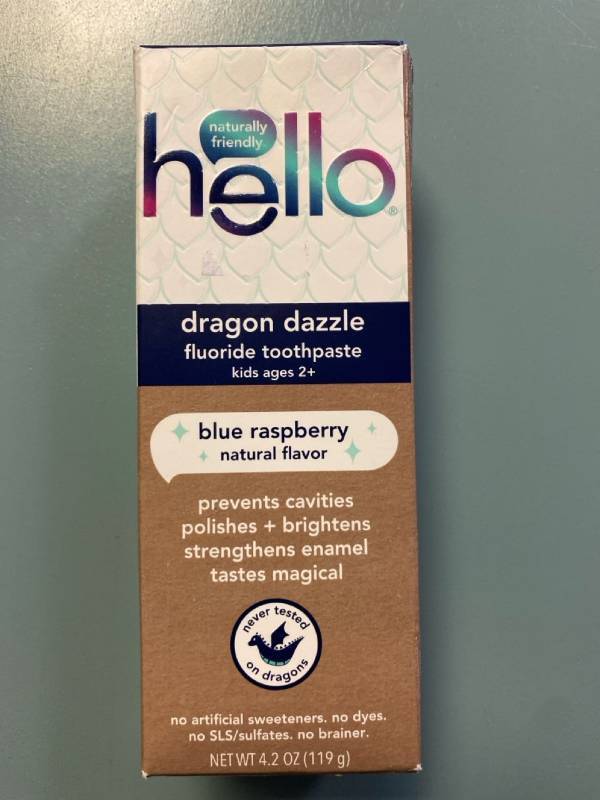 lot 2400 image: hello dragon dazzle fluoride toothpaste