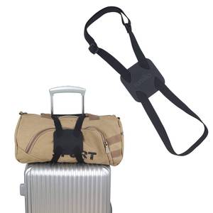 lot 12036 image: Luggage Straps Bag Bungee Luggage Straps Suitcase Adjustable BeltAdd a Bag Easy to Travel Suitcase Elastic Strap Belt � (Black)