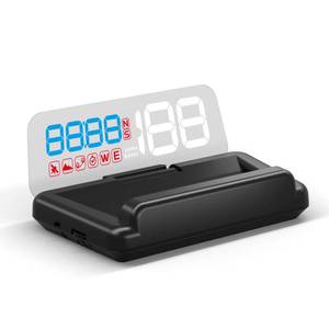 lot 12037 image: wiiyii Universal Car HUD Head Up Display T900, with Satellite Clock, Single Driving Time and Single Driving Distance, Work for All Vehicles