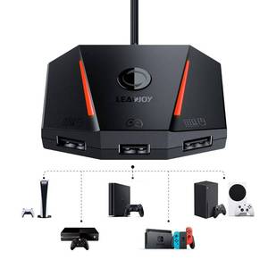 lot 12051 image: leadjoy VX2 AimBox Keyboard Mouse Adapter for PS4, Xbox One, Xbox Series XS, Nintendo Switch, MnK Converter for Playing FPS, RTS, R6, Apex Legends