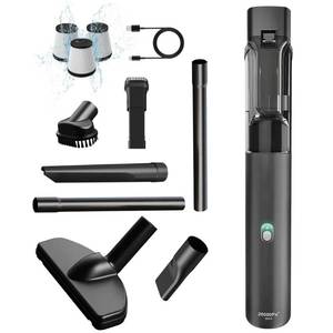 lot 12057 image: Hobetter Car Vacuum, Car Vacuum Portable Cordless with 20000Pa, Car Vacuum Cleaner High Power, 50-Min Decent Runtime, Car Vacuum Cleaner with Flexible Attachments - Retail $101.57