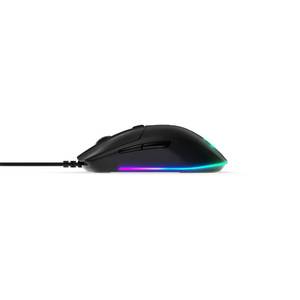 lot 12062 image: SteelSeries Rival 3 Gaming Mouse - 8,500 CPI TrueMove Core Optical Sensor - 6 Programmable Buttons - Split Trigger Buttons - Brilliant Prism RGB Lighting, Ergonomic, Black