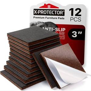 lot 12079 image: X-PROTECTOR Non Slip Furniture Pads � 12 Premium Furniture Grippers 3 Best SelfAdhesive Rubber Feet Furniture Feet � Ideal Non Skid Furniture Pad Floor Protectors � Keep Furniture in Place