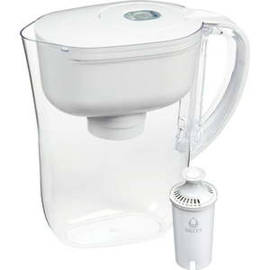 lot 12085 image: Brita Metro Water Filter Pitcher BPA-Free Water Pitcher Replaces 1 800 Plastic Water Bottles a Year Lasts Two Months or 40 Gallons Includes 1 Filter Kitchen Accessories Small -6-Cup Capacity White