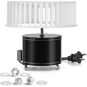 lot 12105 image: HHQ Bathroom Fan Motor & Blower Wheel Replacement for Nutone 8663RP 8664RP 8814 671RB 672RB 8832N B Unit, Broan 750 751 Ser Fan Parts, 100 CFM, 5-Year Warranty