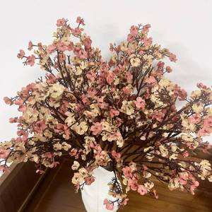 lot 12110 image: WEISPARK Babys Breath Artificial Flowers 10 Bulk Faux Silk Flower European Fake Plants DIY Bouquet Fake Floral for Office Kitchen Wedding Restaurant Centerpieces Party Decor (Burgundy)