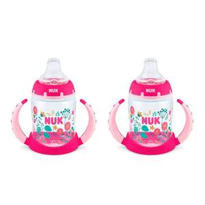 lot 12135 image: NUK Learner Cup, 5oz, 2-Pack, Flowers � BPA Free, Spill Proof Sippy Cup