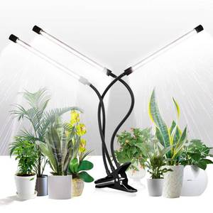 lot 12148 image: GHodec Grow Light for Indoor Plants,150W 6000K Full Spectrum Clip Plant Growing Lamp,Super Bright 252 LED Plant Light with Flexible Gooseneck & Timer Setting 4812H