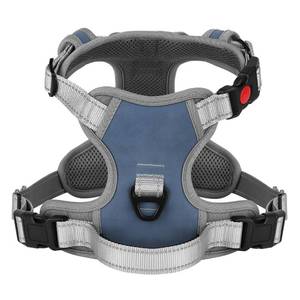 lot 13988 image: Didog No Pull Dog Harness Medium Sized Dog, Reflective Easy Walk Dog Harness with Handle, Breathable & Soft Mesh Dog Vest Harness with Front Clips for Large Dogs Walking,Blue,L