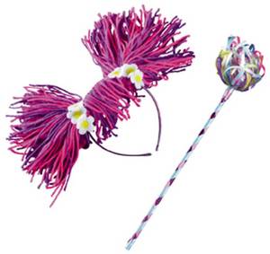 lot 14019 image: Sesame Street Abby Cadabby Headband & Wand, One Size Child