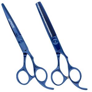 lot 14021 image: Equinox Professional Hair Scissors Set - Includes Barber Scissors & Thinning Shears for Hair Cutting & Grooming, Premium Japanese Stainless Steel Hair Cutting Scissors, Barber Accessories & Hair Tools