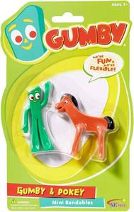 lot 14032 image: NJ Croce Gumby & Pokey Mini Bendable Pair