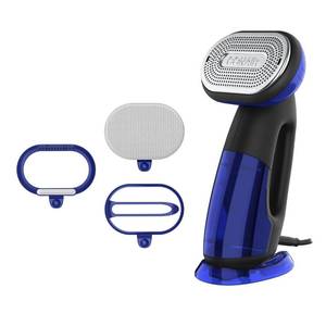lot 15522 image: Conair 2-in-1 Handheld Steamer and Iron for Clothes, Turbo ExtremeSteam 1875W Garment Steamer and Clothing Iron,Black  Blue